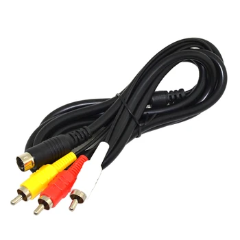  De înaltă calitate Nichel Placare Plug Cablu AV pentru SEGA Saturn RCA Cablu pentru SS