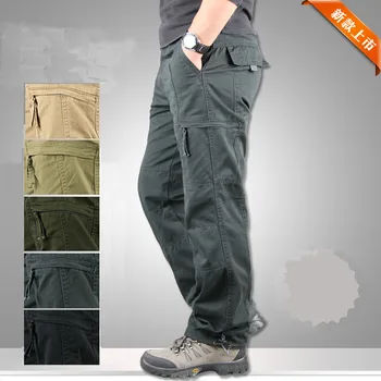  Pantaloni pentru bărbați de Moda Multi-buzunar Salopete Sport în aer liber Pantaloni Casual Toate Anotimpurile Preț Ieftin en-Gros