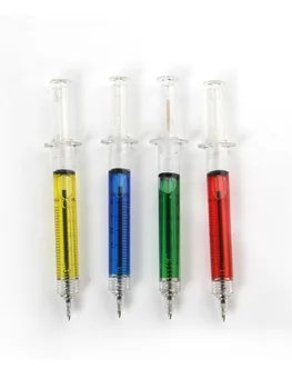  4BUC/mult Lichid Seringă Injector Forma Birou Papetarie Scoala Accesorii Apăsați Pen Elevilor Instrumente de Scris