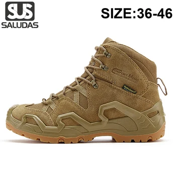  SALUDAS Original ROCKROOSTER în aer liber, Drumeții Pantofi pentru Bărbați Bocanci de Armată Domeniul Alpinism, de Călătorie Impermeabil Luptă Pantofi Trekking Adidași
