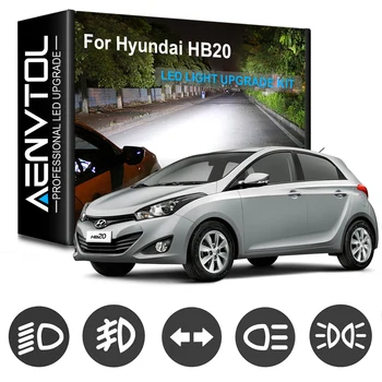  AENVTOL Canbus Pentru Hyundai HB20 LED Faruri Ceata Semnalizare Frana Inversă Interior de înmatriculare Lumina Kit Complet (2012-2019)