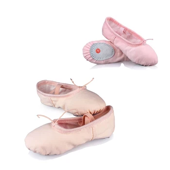  Profesională a Copilului pentru Copii Fete Panza de Bumbac Moale, Balet, Dans Pantofi Sport балетки Papuci de Balet