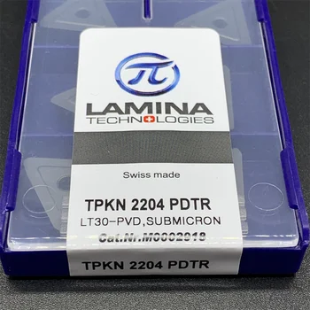  LAMINA 100% original TNMG220404/08 NN LT10-PVD cilindrice de cotitură instrument TPKR220404/8 NN LT10-PVD PVD carbură lama TNMG TPKR2204