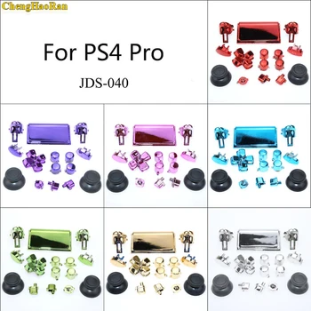  1set 7colors Chrome Joystick-uri D-pad-ul R1 L1 R2 L2 set complet Direcție Cheie ABXY Butoane Pentru Sony PS4 Pro JDS-040 JDM-040 Controller