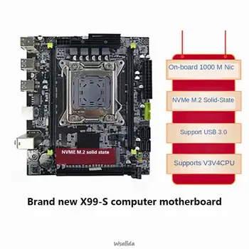  X99-S de calculator placa de baza 2011-pin-ul dual-channel D4 memorie compatibile cu E5 2678 V3V4 CPU kit x99 Xeon e5 2620 v3 kit ryzen