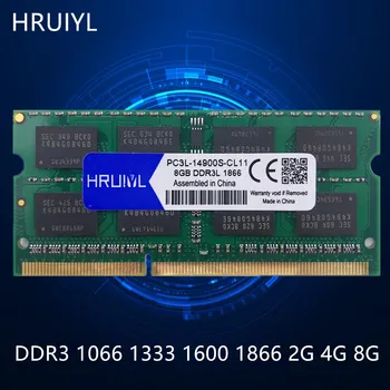  HRUIYL de Memorie DDR3 de 2GB 4GB 8GB 1.5 V 1066 si 1333 LA 1600 1866MHZ so-DIMM Laptop Memoria Stick DDR3L 1.35 V Laptop Original Chips-uri