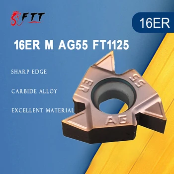  10BUC 16ER M AG55 FT1125 Filet Exterior Instrumente de Cotitură Carbură de a Introduce Strung Instrument Tăietor Tokarnyy de Cotitură a Introduce