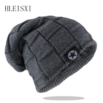  Noi Unisex Beanie Pălărie Tricot De Lână Cald Iarnă Hat Gros Moale Întinde Pălăria Pentru Bărbați Și Femei De Moda Chelioși & Beanie