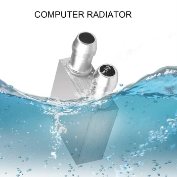  KEBETEME Nou de Aluminiu CPU 40*40*12mm Apă de Răcire Waterblock Lichid Cooler Radiator pentru PC, Laptop CPU Dropshipping