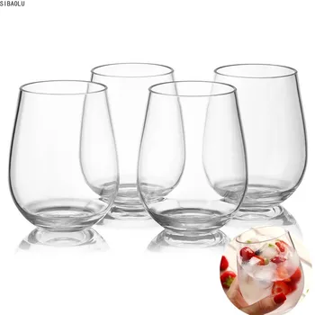  4 Bucati/set de Robust American Tritan Plastic Pahar de Vin Roșu, Transparent, Suc, Bere, Sticlă, Plastic Incasabilă Cuptritan