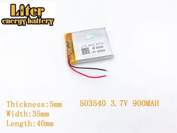  Litru de energie baterie 3.7 V 900mAh 503540 plug Litiu-Polimer Baterie Reîncărcabilă Pentru MP3 MP4 MP5 baterie Litiu-polimer