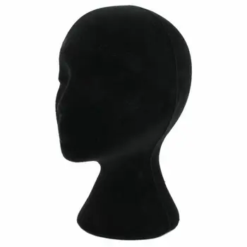  Spumă polistiren Manechin Manechin Model de Cap Peruci, Ochelari, Display Stand Negru AD