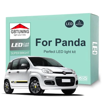  LED-uri de Interior Bec Kit Pentru Fiat Panda 2 3 II III 169 312 319 2003-2016 2017 2018 Mașină de Lectură Dom Portbagajul Autovehiculului Lampa Canbus