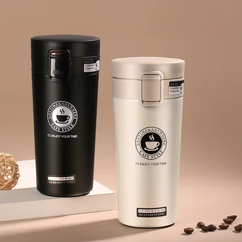 380ml de Călătorie Premium de Cafea Cana Termos din Oțel Inoxidabil Pahar Cupe Vacuum Flask Termo Sticla de Apa de Ceai Cana Termos