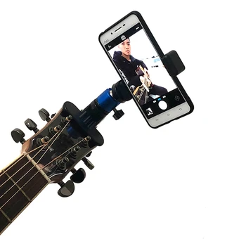  Telefon Mobil Difuzat Live Paranteză Stand Chitara Capul Clip Titularului Sprijin Pentru Desktop Muzica De Chitara Titular