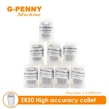  G-Penny ER20 spring collet chuck set 8 buc de Mare precizie precizie 0,008 mm 4-12mm pentru Frezat CNC Strung Tool spindle motor