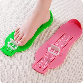  Fierbinte Copiii Picior Măsură Riglă De Plastic, Pantofi Pentru Copii Dimensiuni Lungime Picior De Urmărire Gauge Instrument Indice Raportor Scară Calculator