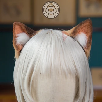  MMGG Noi Arknights Mousse de Cosplay Prop Pisica Vulpe Urechi Hairhoop pentru Joc Anime Costum de Halloween Accesorii Handmade Munca