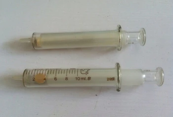  10ML seringă de Sticlă injector prelevare de distribuire cu cerneală chimică medicină