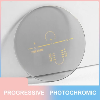  Fotocromatică Formă Liberă Optică Progresivă Multifocală Lentile de Rețetă Rapidă și Profundă Schimbare de Culoare de Performanță