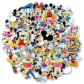  10/50PCS Disney Mickey Mouse Autocolante de Desene animate pentru Copii Autocolante Chitara Skateboard Telefon rezistent la apa Graffiti Film Autocolante