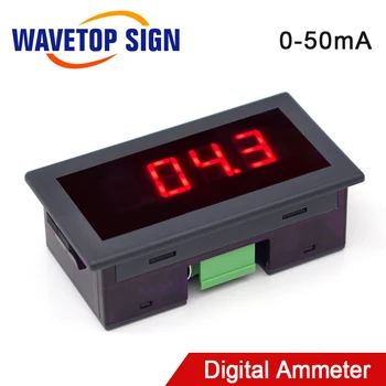  WaveTopSign 50mA LED Digital Ampermetru DC 0-50mA Analogic Amp Panou Contor Curent de CO2 Gravare cu Laser Masina de debitat