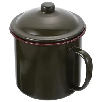  1 buc Epocă Ceai Cana de Apa Creative Cană Unic Ceașcă de Cafea Pentru Cadou Vintage Email Cana de Metal Email Ceainic Amuzant Ceașcă de ceai