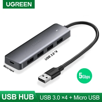  Ugreen Multi USB 3.0 HUB USB Splitter USB 3.0, 4 Porturi cu Încărcare Micro USB HUB pentru MacBook Pro Suprafață de Accesorii de Calculator