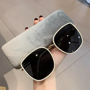  2021 Tendință Pătrat ochelari de Soare Femei Vintage Supradimensionat Ochelari de Soare Barbati de Brand Designer de Modă în aer liber UV400 Gafas De Sol