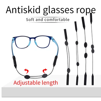  KAMMPT Reglabil Ochelari de Curele Elastice de Silicon Anti-Alunecare ochelari de Soare Lanț Curele Șir de Cabluri Accesorii pentru Ochelari