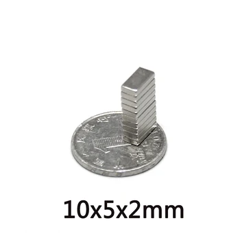  20~500pcs 10x5x2 mm Bloc Mic Magneți Puternici 10*5*2 Super Magnet Neodim 10x5x2mm Stong Neodim Magnetic Permanent 10*5*2 mm