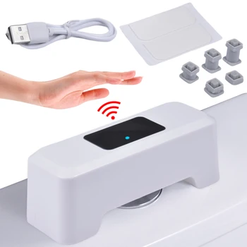  Noi Automate De Toaletă Butonul De Inducție Wc Cu Golire Externa Culoare Kit Smart Home Smart Toaletă Înroșirea Feței Senzor