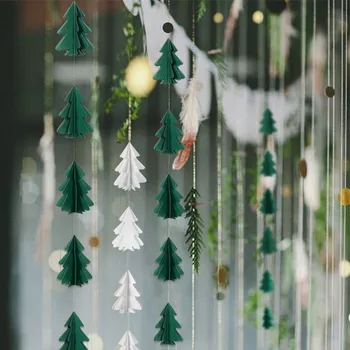  Crăciun fericit Decoratiuni pentru Casa 3D Xmas Copac Hârtie Ghirlanda de Anul Nou 2023 Noel ChristmasTree Ornamente Kerst 2022 Navidad