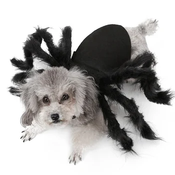  Halloween Pentru Animale De Companie Spider Haine De Simulare Păianjen Negru Catelus Cosplay Costum Pentru Câini Pisici Petrecere Cosplay Costum Ciudat