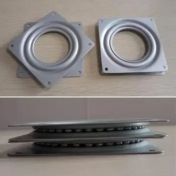  4.5 inch Pivotant cu Rulment Placă de Bază Balamale pentru Mecanică Proiecte Mici Expoziția placă Turnantă Hardware-ul de Montare cupru rotile