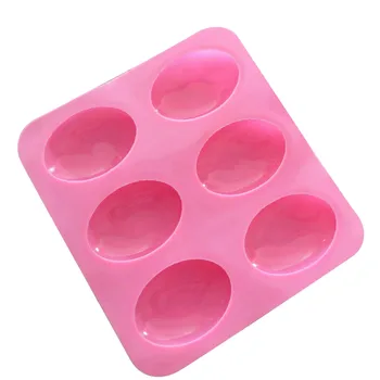 6 Cavitatea Silicon Săpun Mucegai 3D DIY Manual Mucegai pentru produse de Patiserie Tort Cupcake Budinca de Lumânare de Luare de Săpun Mucegai Consumabile Instrument