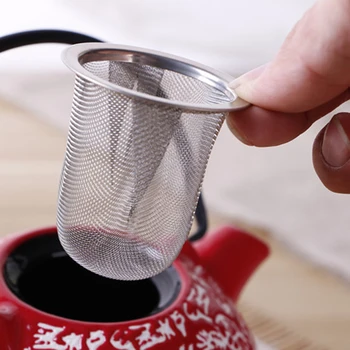  Din Oțel inoxidabil Plasă de Ceai Infuser Filtru Ceainic Ceai de Frunze de Spice Filtru Drinkware Fierbător Plasă de Accesorii de Bucătărie 5.1-9cm