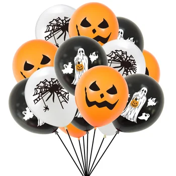  Dovleac De Halloween Fantoma Baloane Decoratiuni De Halloween Spider Baloane Latex Jucarii Gonflabile Bat Globos Petrecere De Halloween Consumabile