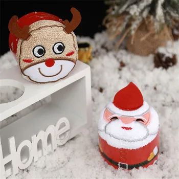  Drăguț de Crăciun Cupcake Prosoape din Bumbac Decoratiuni de Craciun pentru Casa Santa Elan pentru Petrecerea de Craciun pentru Oaspeții 2022 Navidad Noel