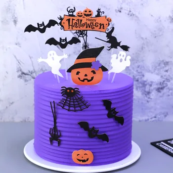  Fericit De Groază Halloween Cake Topper Dovleac Bat Fantomă Om Consumabile Partid Ziua De Nastere Prajitura Desert Copt Decoratiuni Cadouri