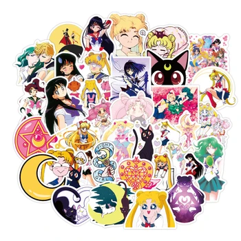  Desene Animate Anime Sailor Moon Autocolante Pentru Masina Laptop Telefon Caz Frigider Album Decal Impermeabil Graffiti Autocolant Jucarii Copii Cadouri