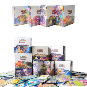  324Pcs/Cutie Carduri Pokemon Sun & Moon Pierdut Thunder engleză Joc de cărți de Tranzacționare Evoluții Booster Box de Colectie Jucarii Copii Cadou