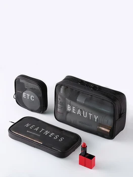  Sac De Cosmetice Simple, Portabile Mici Coreean Walkman Sac De Cosmetice De Mare Capacitate Sac