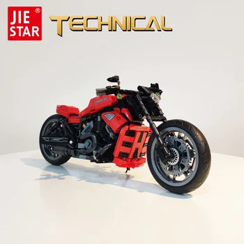  Jiestar 91020 High-tech Red Devil Noapte Rod Super Curse de Viteza cu Motocicleta Caramida Tehnice Model Blocuri Băiat Jucării 849pcs