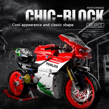  672001 Ducati Tehnologie Motocicleta Copii Asamblate Blocuri de Decorare Jucării Cadouri pentru Baieti