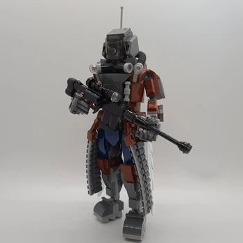  BuildMoc Mecha The Guardian Sniper Robot Blocuri Set De Pustiu Watchmen Mech Warrior Soldat Caramida Copii Jucărie Cadou