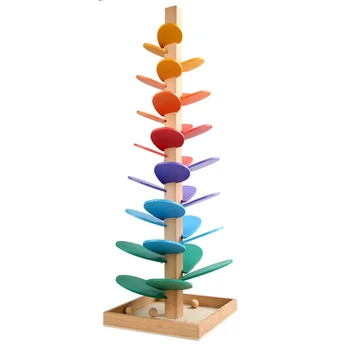  Lemn De Muzică Copac De Culoare Curcubeu Montessori Jucărie De Educație Timpurie De Distracție Asamblare Jucărie