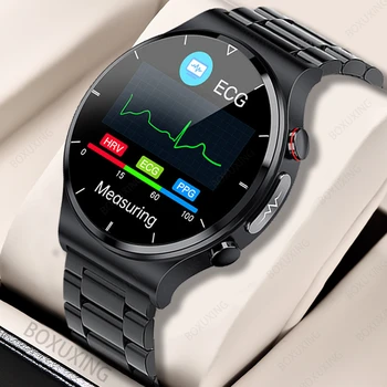  2022 Noi ECG+PPG Ceas Inteligent Bărbați Tensiunii Arteriale Rata de Inima Ceasuri IP68 rezistent la apa Tracker de Fitness 360*360 HD Smartwatch Om+Cutie