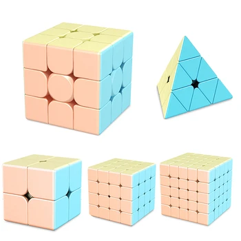  Profesionale Marcaron Cuburi Magice Pentru Copii 2X2 3X3 4X4 5X5 Piramida Desene animate Viteza de Puzzle Cub de Jucării, Jocuri Educative pentru Copii