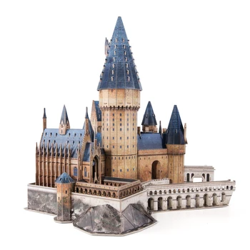  Cubicfun Puzzle 3D Școala Hogwarts Castle Aleea Diagon Tren Expres Model Puzzle Jucarii Nava Din Federația rusă și Polonia
